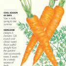 Organic Danvers 126 Carrot Seeds 3 grams