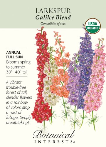 Organic Galilee Blend Larkspur Seeds 750 mg