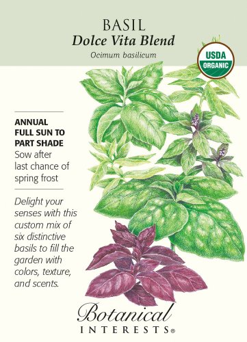 Organic Six Basil Blend Basil Seeds 1 gram