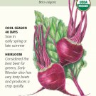 Early Wonder Beet Seeds 2 grams Organic