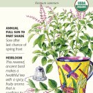 Organic Tulsi Holy Basil Seeds 300 mg Heirloom