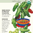 Early Jalapeno Chile Pepper Seeds 400 mg ORGANIC