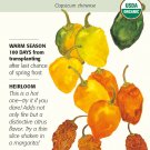 Organic Habanero Chile Pepper 30 Seeds