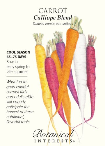 Calliope Blend Carrot Seeds 800 Mg Botanical Interests