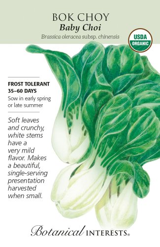 Organic Baby Choi Bok Choy Seeds 700 mg
