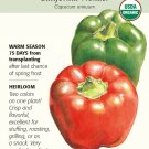 California Wonder Sweet Pepper Seeds 30 Seeds Organic