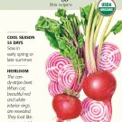 Organic Chioggia Beet Seeds 2 grams Botanical Interests
