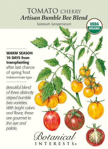 Organic Artisan Bumble Bee Blend Cherry Tomato 15 Seeds