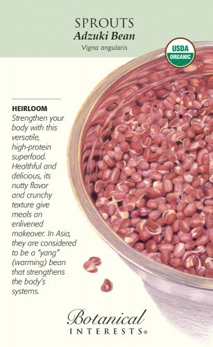 Organic Adzuki Bean SproutsSprouting Seeds 60 grams