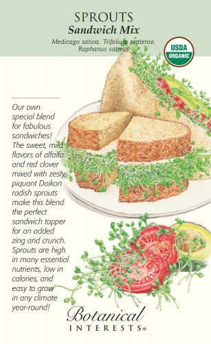 Organic Sprouts Sandwich Mix Seeds 40 grams