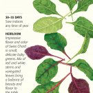 Organic Apple Blossom Swiss Chard Blend Baby Greens Seeds 10 grams
