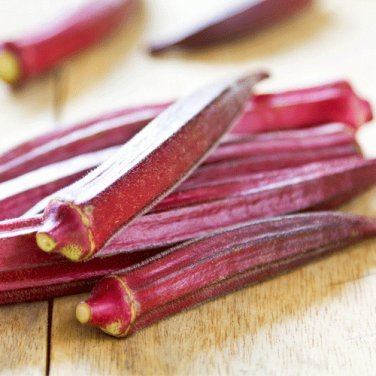 50 seeds Red Burgundy Okra Ct Vegetable Garden Non-Gmo Usa Seller