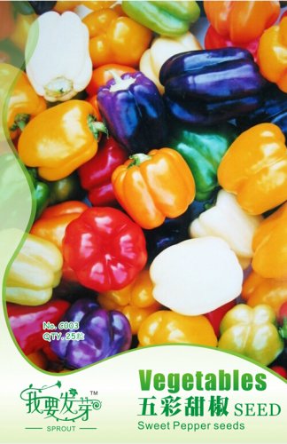 20 seeds / pack, Fresh Mix Sweet Bell Pepper Seeds