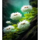 Cat's eye dazzle-Curly white