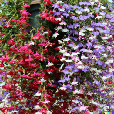 100+ Cascade Lobelia Seed Mix Colorful Trailing Perennial Flowers