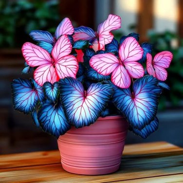 50pcs Rare Moonlight Butterfly Begonia #2