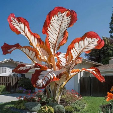 1 SEEDS Fascinating giant caladium   Color-Red