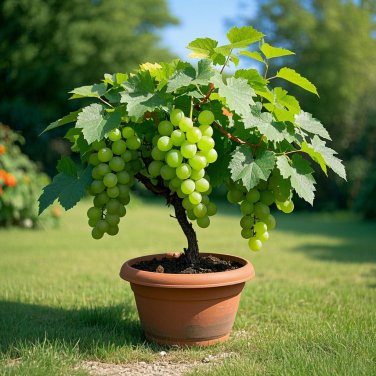 Colorful Potted Grape Tree Seeds - Green