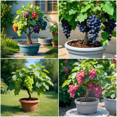 Colorful Potted Grape Tree Seeds - MIX
