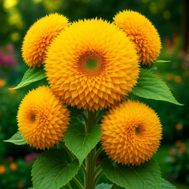 100+ DWARF TEDDY BEAR SUNFLOWER SEEDS