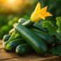 60+ BLACK BEAUTY ZUCCHINI SEEDS