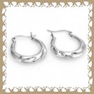 Trendy 925 Sterling Silver Hoop Earrings
