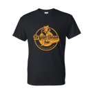 Unisex Black Short Sleeve Tee, Orange Logo S, L , M