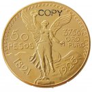 1925 Mexico 50 Peso Gold Plated Copy Coin