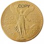 1925 Mexico 50 Peso Gold Plated Copy Coin