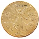 1943 Mexico 50 Peso Gold Plated Copy Coin