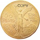 1945 Mexico 50 Peso Gold Plated Copy Coin