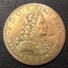 1729 Spain 8 Escudos ''Pelucona'' - Felipe V Gold Copy Coin