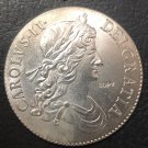 1669 United Kingdom Crown Silver Plated Copy Coins