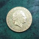 1817 United Kingdom 1 Sovereign - George III Gold Plated Copy Coin