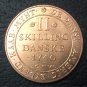 1740 Danish West Indies 2 Skilling-Christian Copper Copy Coin