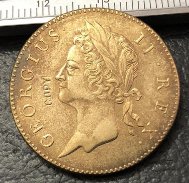 1746 Ireland 1/2 Penny-George II (large letters) Copper Metal Copy Coin
