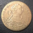 1777 Colombia 8 Escudos - Carlos III Gold Copy Coin