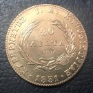 1831 Greece 20 Lepta-Loannis Kapodistrias Copper Copy Rare Coin