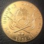 1835 La Rioja 8 Escudos Provincias del rio de la plata Gold Copy Coin 35mm