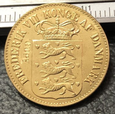 1860 Danish West Indies 1 Cents-Frederik VII Bronze Copy Coin