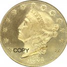 1861 Confederate States of America Confederate Double Eagle $20 Twenty Dollars Brass Copy Coins