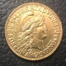 1883 Argentina 5 Pesos/ 1 Argentino Gold Copy Coin 22mm