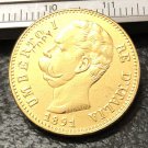 1891 Itlay 20 Lire Gold Copy Coin