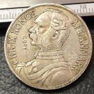 1905 Danish West Indies 40 Cents / 2 Francs-Christian IX Silver Plated Coin Copy