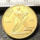 1912 Itlay 10 Lire Gold Copy Coin