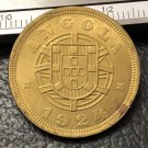 1924 Angola 5 Centavos Brass Coin Copy