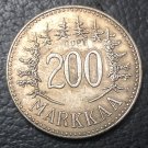 1958 Finland 200 Markkaa Silver Plated Copy Coin