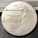 1967 Australia 1 Dollar Swan Pattern Silver Plated Token Copy Coin