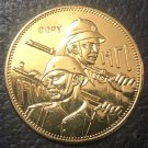 1971(1390) Iraq 5 Dinars Iraqi Army Gold Copy Coin