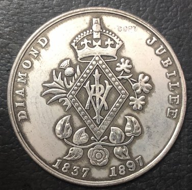 England - 1897 Diamond Jubilee medal Gem Coin